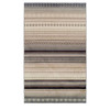 8' x 10' Gray Southwest Geometric Stain Resistant Area Rug
