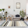 8' x 10' Gray Southwest Geometric Stain Resistant Area Rug