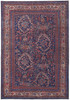 8' x 10' Red Blue and Tan Floral Power Loom Area Rug