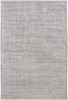 8' x 10' Taupe and Ivory Plaid Power Loom Distressed Stain Resistant Area Rug