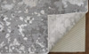 8' x 10' Silver Gray and White Abstract Area Rug