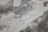 8' x 10' Silver Gray and White Abstract Area Rug