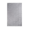 8' x 10' Silver Shag Stain Resistant Area Rug