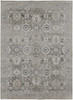 8' x 10' Gray and Silver Abstract Power Loom Distressed Area Rug