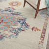 8' x 10' Gray and Ivory Power Loom Area Rug