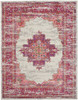 8' x 10' Fuchsia Power Loom Area Rug