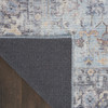 8' x 10' Gray Floral Power Loom Distressed Rectangle Area Rug