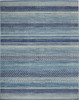8' x 10' Navy Blue Southwestern Power Loom Area Rug