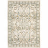 8' x 10' Beige and Ivory Medallion Area Rug