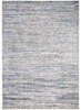 8' x 11' Blue Gray and Ivory Abstract Stain Resistant Area Rug