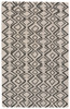 8' x 11' Black Gray and Taupe Wool Geometric Tufted Handmade Stain Resistant Area Rug