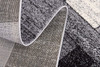 8' x 11' Gray Distressed Geometric Area Rug