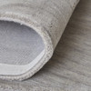 8' x 11' Gray and Ivory Wool Hand Woven Stain Resistant Area Rug