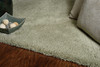 8' x 11' Solid Color Sage Green Shag Area Rug