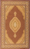 8' x 11' Red and Beige Medallion Area Rug