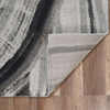 8' x 11' Gray Abstract Dhurrie Area Rug