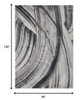8' x 11' Gray Abstract Dhurrie Area Rug