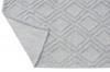 8' x 11' Gray Geometric Dhurrie Area Rug