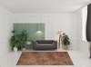 8' x 11' Brown Floral Power Loom Area Rug