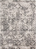 8' x 11' Gray Ivory and Silver Abstract Stain Resistant Area Rug