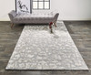 8' x 11' Gray and Silver Abstract Tufted Handmade Area Rug