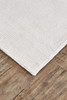 8' x 11' White Hand Woven Distressed Area Rug