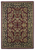 8' x 11' Red Black Machine Woven Floral Traditional Indoor Area Rug