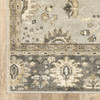 8' x 11' Grey Brown Tan and Beige Oriental Power Loom Stain Resistant Area Rug