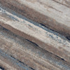 8' x 11' Blue and Beige Distressed Stripes Area Rug