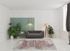 8' x 11' Rust Oriental Distressed Stain Resistant Area Rug
