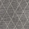 8' x 11' Grey Machine Woven Geometric Indoor Area Rug
