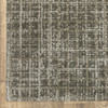 8' x 11' Grey Tan and Beige Geometric Power Loom Stain Resistant Area Rug