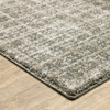 8' x 11' Grey Tan and Beige Geometric Power Loom Stain Resistant Area Rug