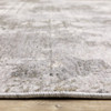 8' x 11' Grey Ivory Beige Tan Brown & Black Abstract Power Loom Stain Resistant Area Rug