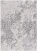 8' x 11' Cream and Gray Tinted Ogee Pattern Area Rug
