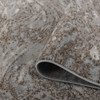 8' x 11' Brown Abstract Polypropylene Area Rug