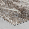 8' x 11' Brown Abstract Polypropylene Area Rug