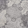 8' x 11' Gray Distressed Trellis Pattern Area Rug
