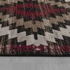 8' x 11' Brown Geometric Area Rug