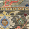 8' x 11' Blue Grey Gold Green Pink Orange Ivory and Red Oriental Power Loom Area Rug