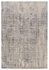 8' x 11' Gray and Ivory Abstract Stain Resistant Area Rug