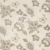 8' x 11' Beige Floral Stain Resistant Non Skid Polypropylene Area Rug