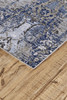 8' x 11' Blue Gray and Taupe Abstract Stain Resistant Area Rug