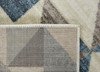 8' x 11' Blue Geometric Dhurrie Area Rug