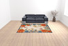 8' x 11' Multicolor Floral Stain Resistant Non Skid Rectangle Area Rug