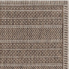 8' x 11' Mocha Geometric Patterns Indoor Area Rug