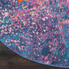 4' Sunset Round Abstract Power Loom Area Rug
