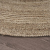 4' Gray Toned Natural Jute Area Rug