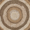 4' Multicolored Concentric Boutique Round Jute Rug