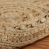 4' Sunshine Golden Natural Jute Area Rug